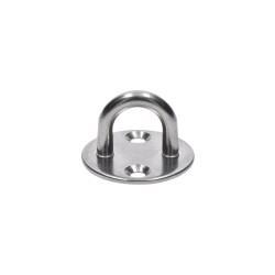 Nástenný úchyt lanka oválny, obľúka 6 mm, brúsená AISI 304 Nástenný úchyt lanka oválny, obľúka 6 mm, brúsená AISI 304